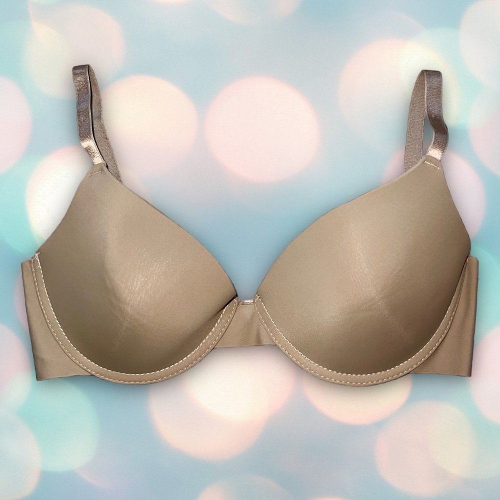 Prima Valentina Women’s Beige Nude Underwire T-Shirt Bra Size 36C